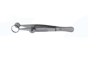 China Round Blade Desmarres Chalazion Forceps Blade Diameter 12 Mm Total Length 90 Mm Surgical Instrument for Ophthalmic Opera wholesale