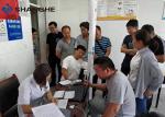 Medical Voice Guidance Automatic Height And Weight Machine , Printer Electronic