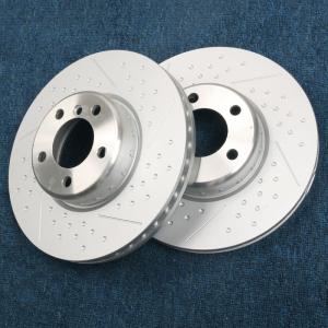 China High Carbon Steel Drilled And Slotted Rotors And Pads Fit For BMW 4 Pot Brake Calipers Kits wholesale