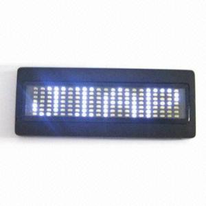 China 2015 Programable fashion innovative mini led display badge wholesale