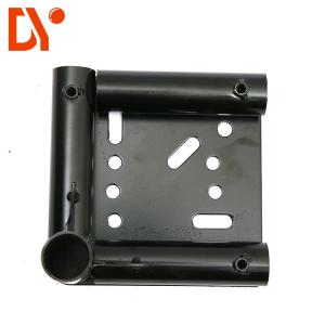 China Moving Equipment Caster Base Anti - Rust Black Color Steel Plate Extrusion wholesale