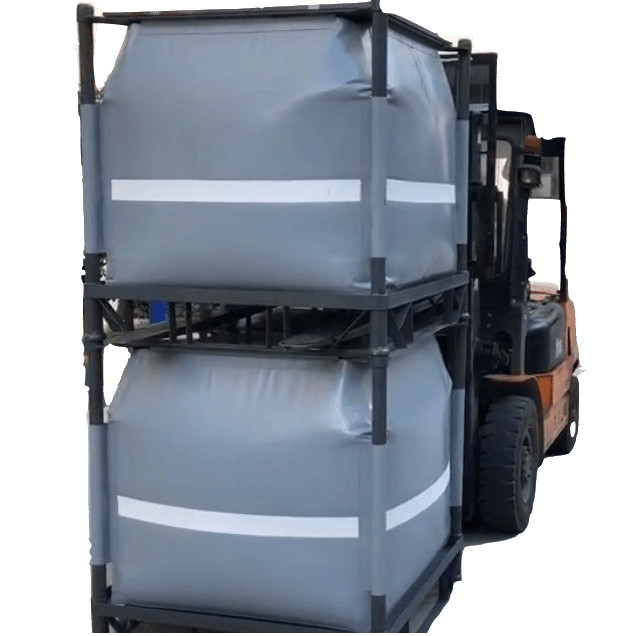 Grey Recycled PVC Liquid Jumbo Bag Stainless Steel Pallet Available 1 Ton / 1000L