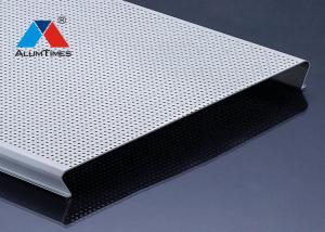 China Fire Rated Aluminium Strip Ceiling , Linear Metal Ceiling Fireproof Soundproof wholesale