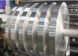 China Narrow Aluminium Metal Strips , Polished Aluminum Strips Silver Color For Radiator wholesale