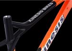 Cold Forged Aluminum Mtb Hardtail Frame Orange Color 148 X 12 Dropout