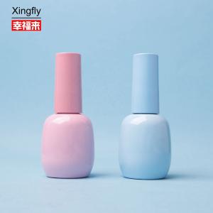 China Modern 10ml Nail Polish Bottle Oval Glass Nail Polish Container Packaging wholesale