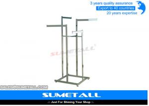 China Metal Shop Display Fittings / Commercial Grade Garment Rack For Clothes Hanging wholesale