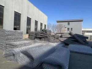 China Galvanized Steel Gabion Wire Mesh White / Black wholesale