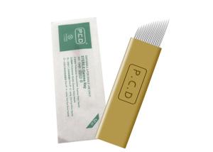 China Gold 14 Pins Stainless Steel Permanent Makeup Needles wholesale