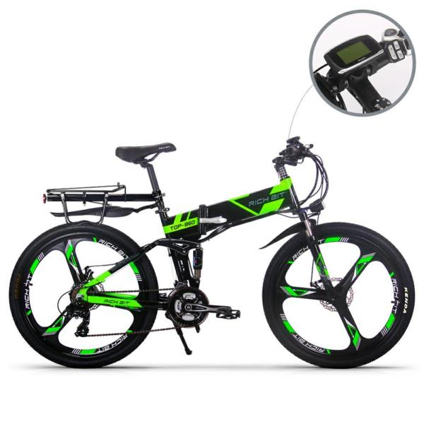 EU STOCK Rich Bit Top 860 Electric Bike Full Suspension Mountain Ebike 26 Inch
