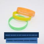 Custom Logo Printed Silicone Wristbands Multi Style night glow Luminous Silicone