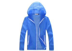 China Polyester Quick Dry Outdoor Sun Protective Clothing , Anti - UV Sportswear Jacket wholesale