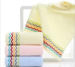 Best luxury 100 percent cotton 390GSM face Jacquard striped towels