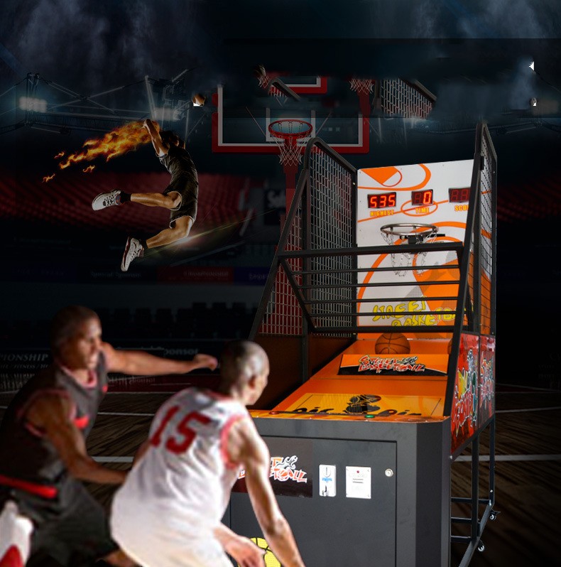 110V/220V/230V Basketball Training Machine for Amusement Game Center Requirements