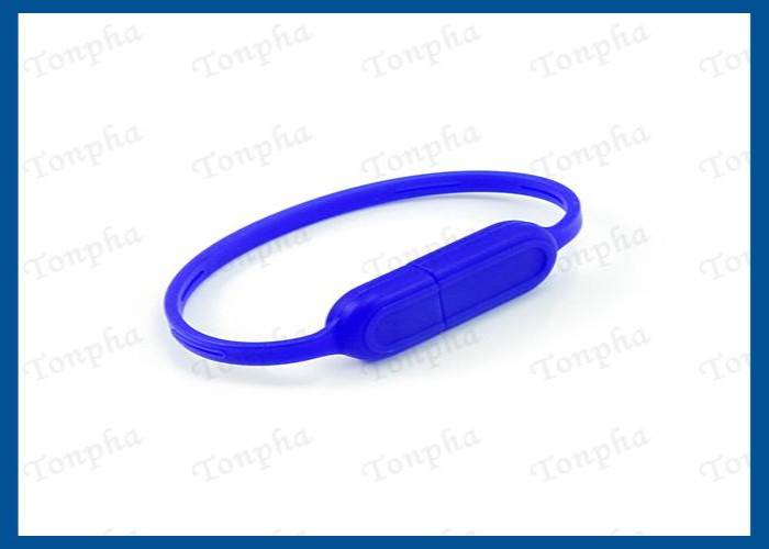 Promotional Thin Wristband Flash Drive Convenient Carrying Silicone Material