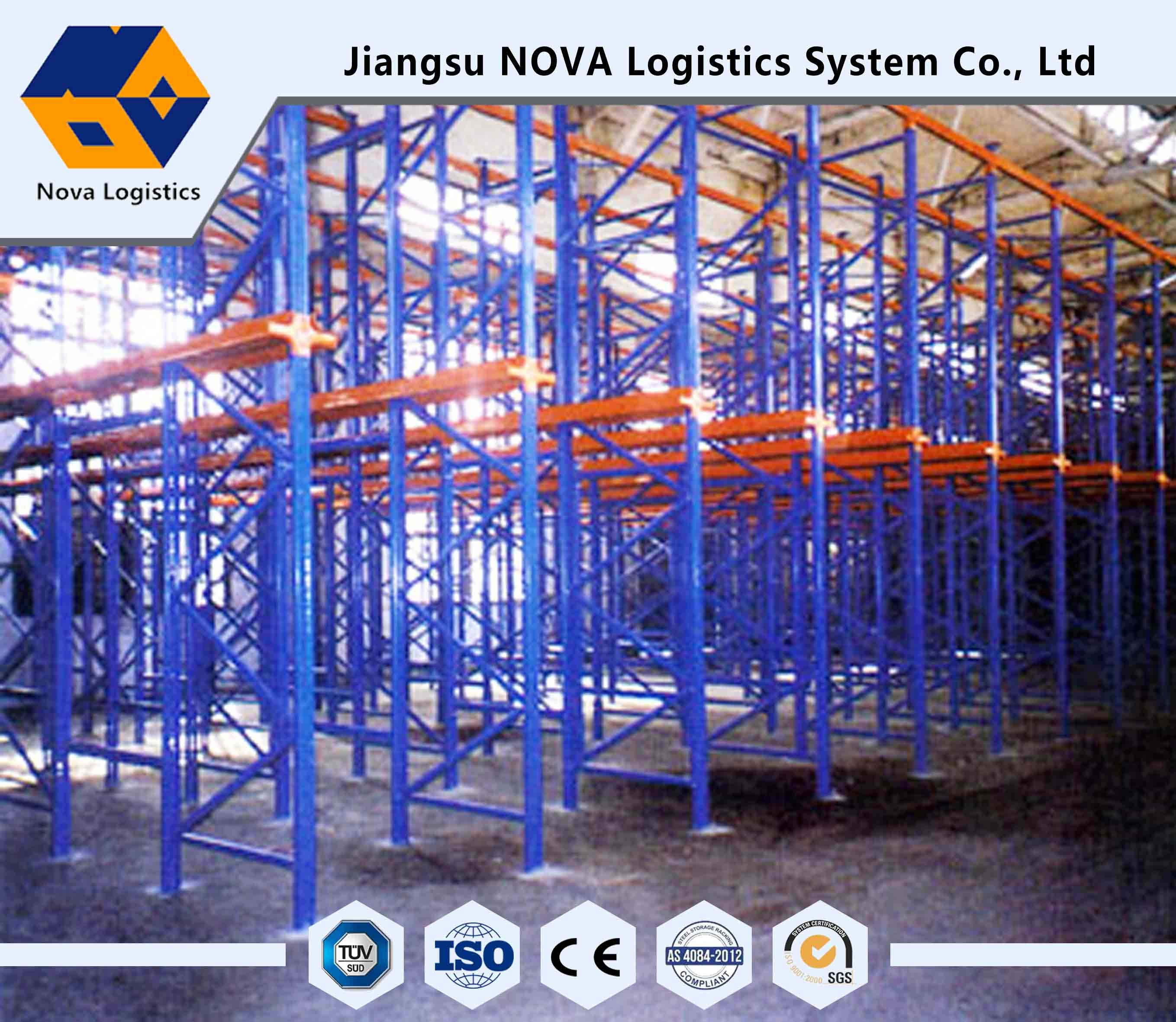 Warehouse Storage Drive In Pallet Racking 3 - 8 Layers Or Customized