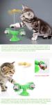 Plush Green Rope 20cm Pet Cat Toy Planet Spinning Windmill