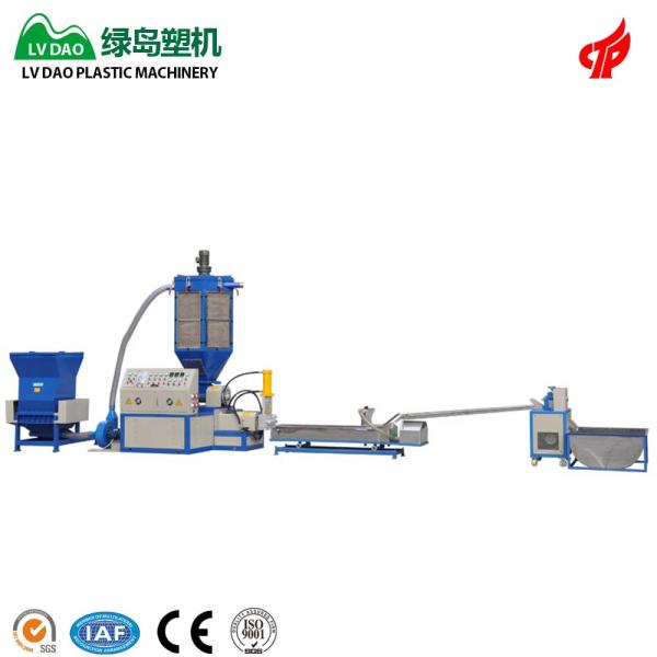 Single Screw Plastic Recycling Machine Granulating Recycling Machine 55Kw / 15Kw