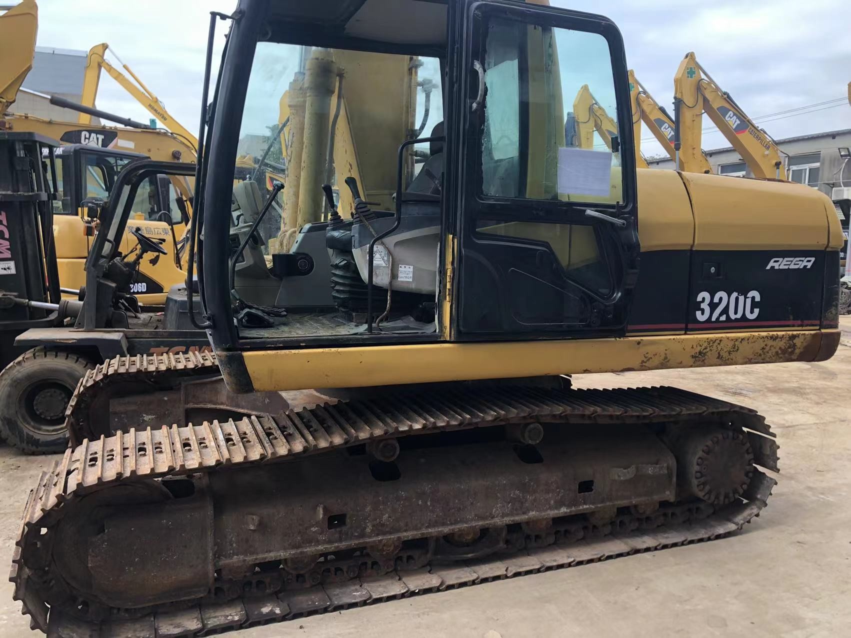 Caterpillar 320C 320CL Used Cat Crawler Excavator 20t 1M3 Bucket