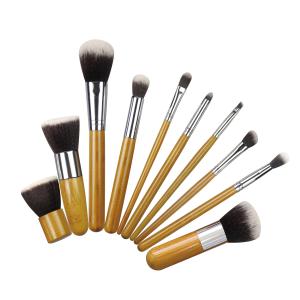China Effortless Beauty Tools Makeup Brushes Premium Bamboo Material wholesale