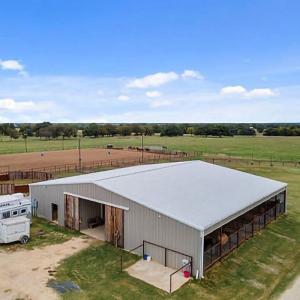 China Prefabricated Steel Structure Dairy Cow Shed , Modern Metal Agricultural Sheds wholesale