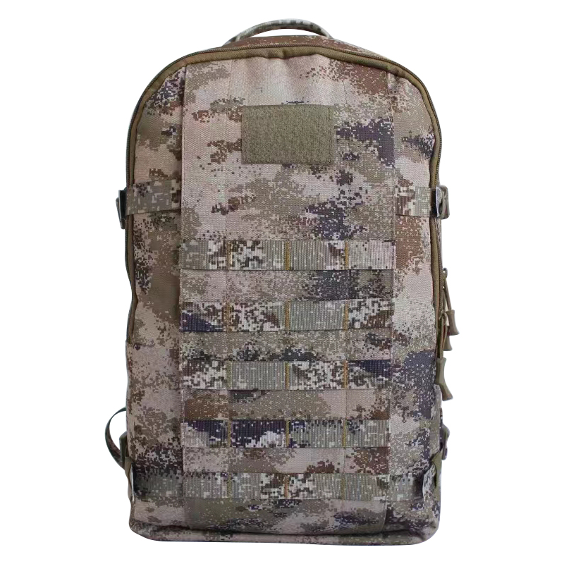 Large Capacity Green Outdoor Travel Backpack with Interior Zipper Pocket and Cotton Lining