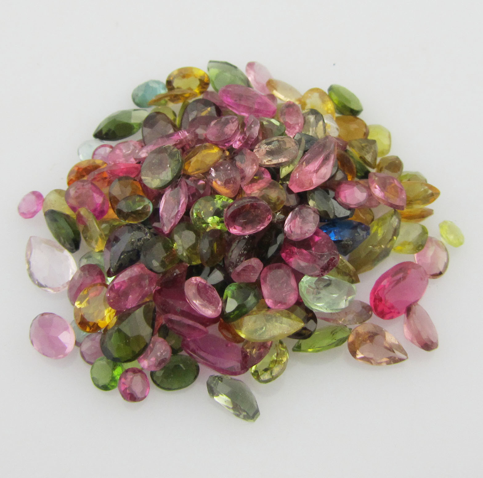 925 Silver Gemstone Rings Elegant Round Oval Shapes Tourmaline Colorful Gemstone