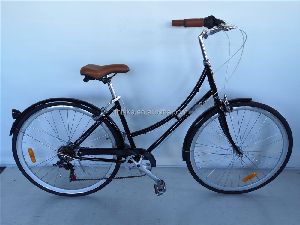 Ride in Style Men's Vintage Single Speed Bicycle with Steel Fork and Kenda 700C Tires