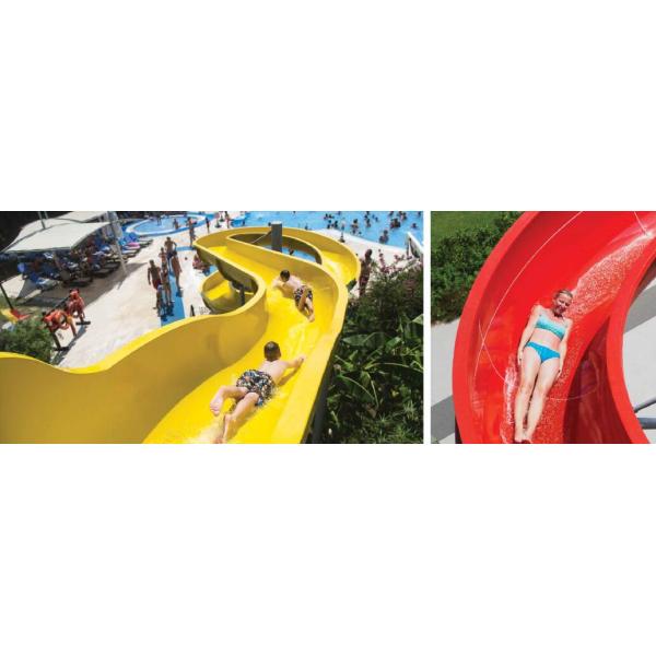 Commercial Fiberglass Custom Water Slides Adult Stimulating High Speed Slide