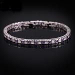 Fashion Bangle AAAA Cz Gold Silver color Wedding Bracelet bangle for women