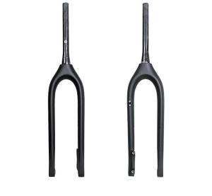 China 27.5 Thru Axle Carbon Fiber Rigid Fork T1000 Mountain Carbon Fiber Bicycle Forks Disc Brake wholesale