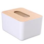 Rectangular Bamboo Wooden Tissue Box Holder Dispenser