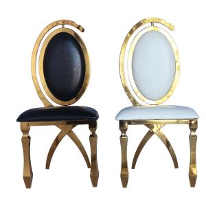 China Modern Banquet Dining Chair Leather Velvet Cover Stainless Steel Frame wholesale