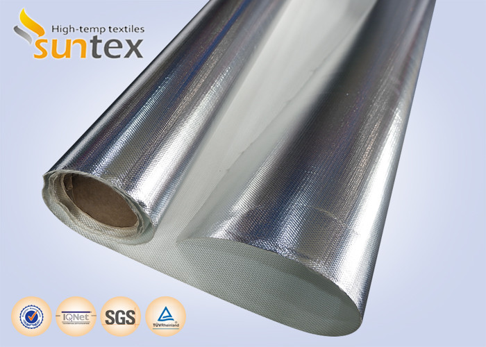 Aluminum Coated With Fiberglass Fabric Heat Protection Materials Protection For Piping Outside