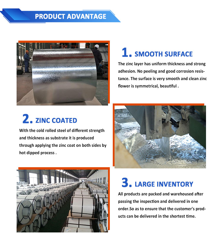 JERO DC51d G90 GI Steel Coil Z275 Galvanized Steel Sheet Roll