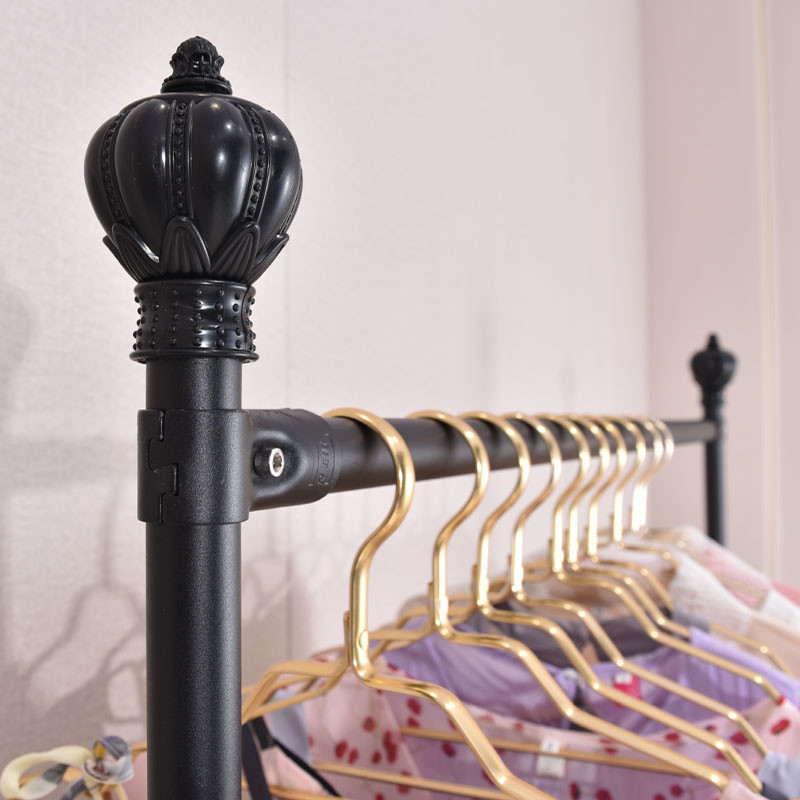 120cm Lenght Garment Display Stand , Rolling Wardrobe Rack 30KGS Capacity 40cm Width