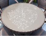 Round Glass Coffee Table with Metal Base Stylish and Practical Furniture