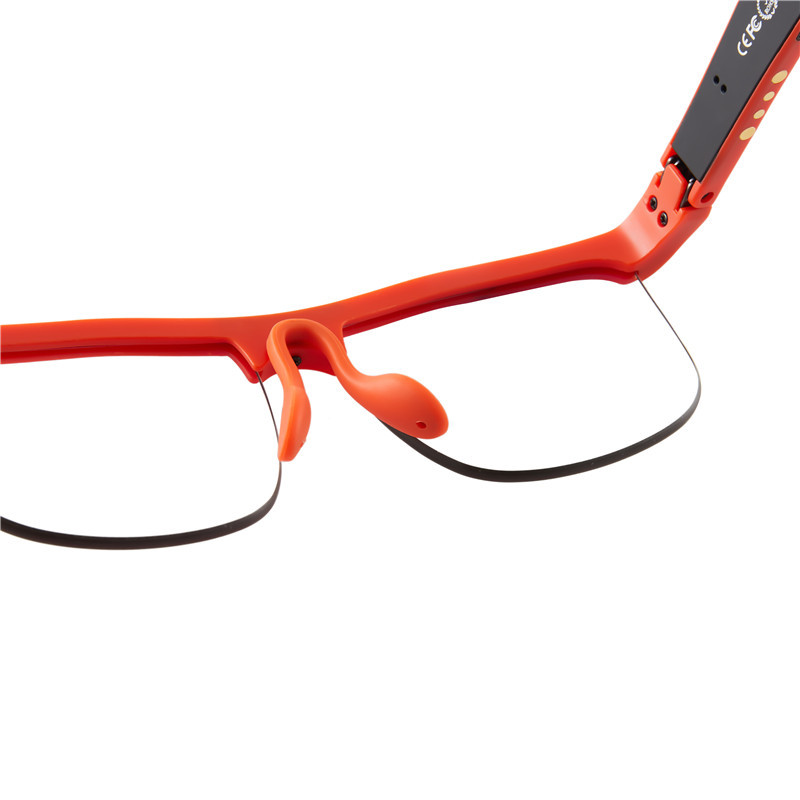 Orange TR90 Smart Polarized Glasses UV Protection Stereo Sunglasses