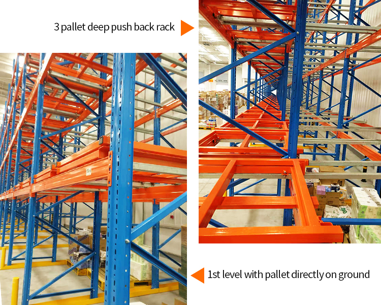 1-2 Pallet Width Warehouse Racks Equipment Pallet Storage Shelf Rack for Steel