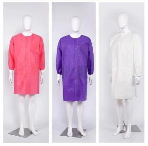 China ISO9001 Certified Industrial Safety Disposable Lab Coat for Hospital Needs wholesale