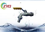 Commercial Plumbing Bib , CE Aluminum Wave Handle Washing Machine Spigot