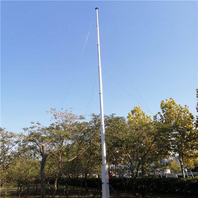 Portable Winch Up 9M 15KG Telescoping Tv Antenna Mast