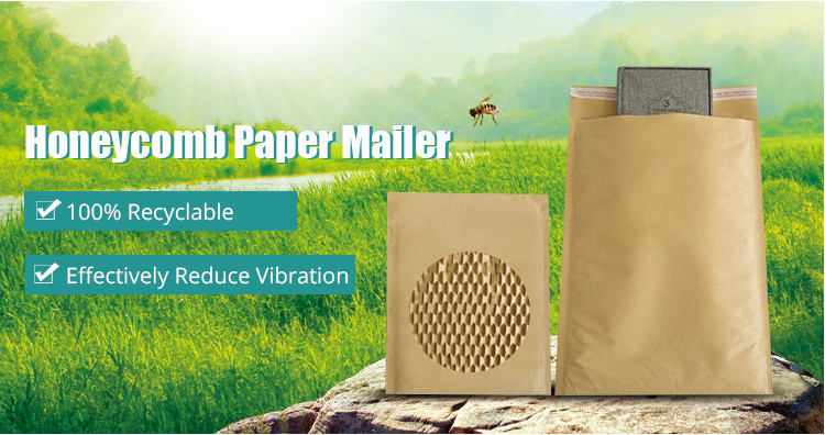 Environmentally 100% Paper Padded Mailer Cushion Shockproof Biodegradable Envelope