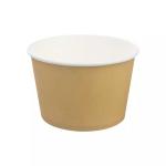 Disposable White kraft Paper Soup Cup Bowl Drink PE Coated Recyclable Biodegrada