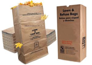 China Brown Biodegradable Flexo Print Paper Refuse Bags Multiwall wholesale