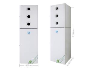 China Office Fresh Air Ventilation 589 CFM Floor Standing ERV wholesale