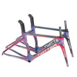 RoHS Certified Carbon Road Bike Frame 51cm With Holographic Color