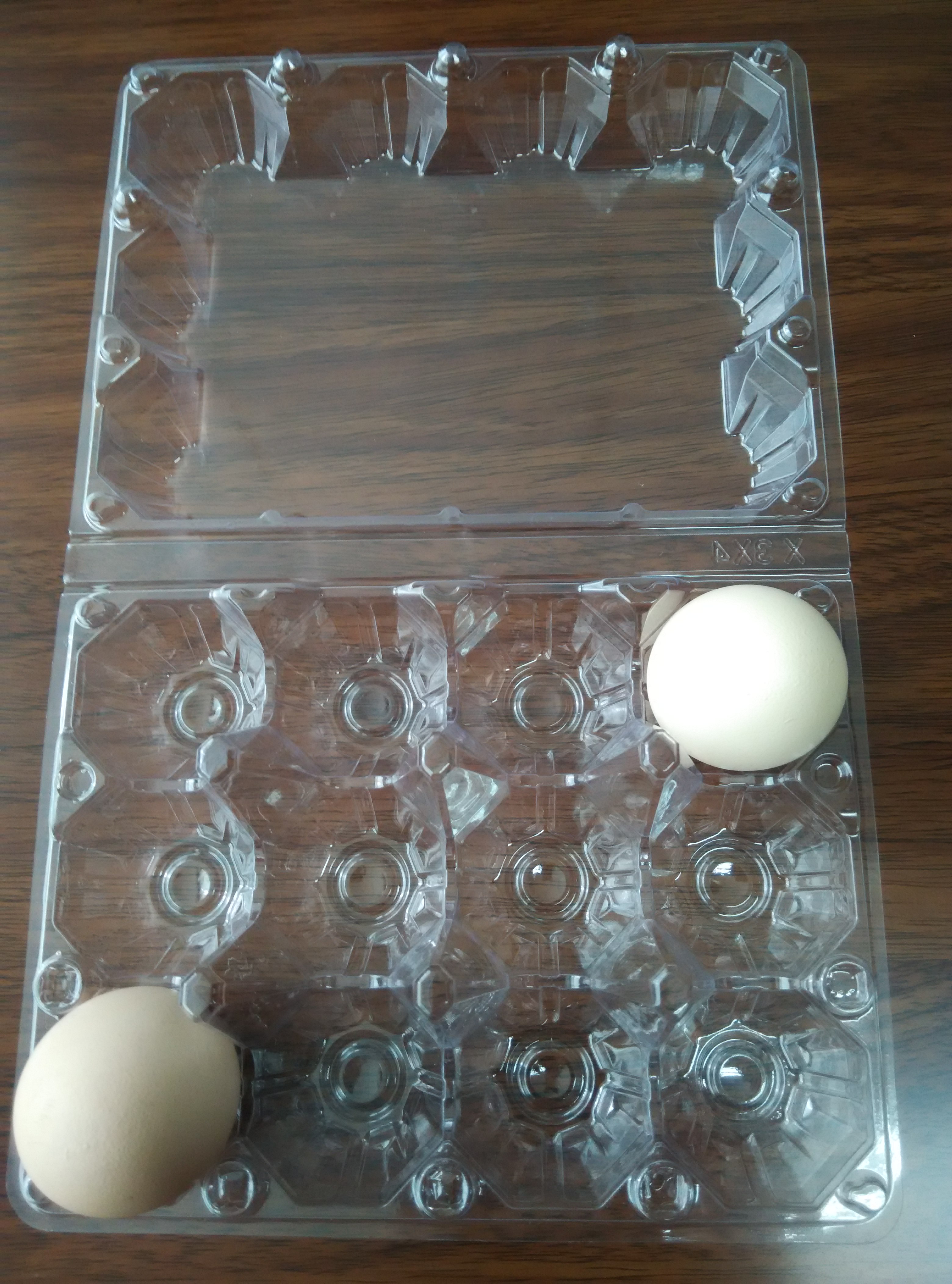 Clear plastic tray for eggs S size M size L size