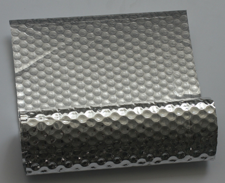 Shimmer Gloss Metallic Bubble Mailers , Sliver And Matte Padded Bubble Bags