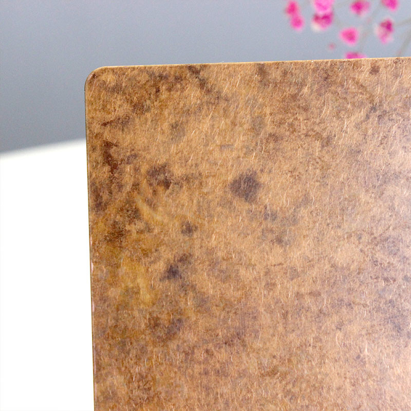 201 Color Copper Antique Etched Stainless Steel Sheet 0.3mm For Fabrication